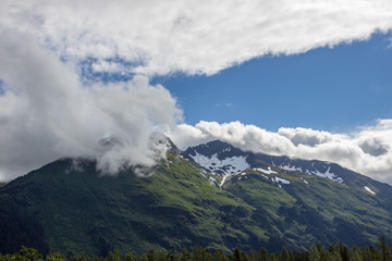 cloud and mountain