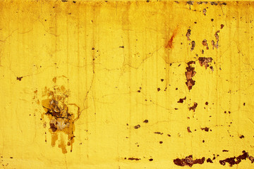 Background from high detailed fragment stone yellow wall