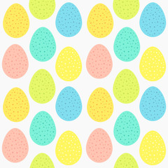Easter eggs colorful pastel pattern.
