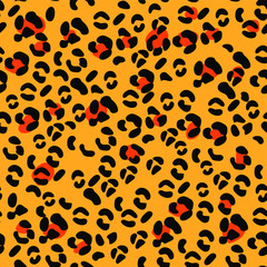 Fototapeta na wymiar Leopard pattern design, vector illustration background eps 10.