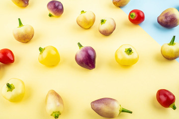 Fresh colorful pepper poster