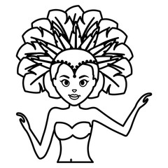 beautiful brazilian garota character