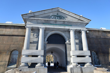 Neva gate of the Peter and Paul fortress.