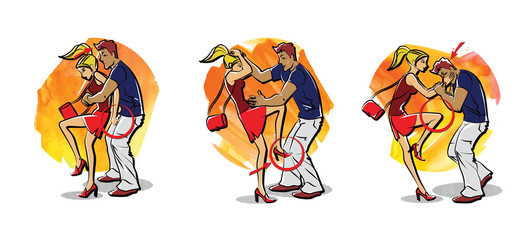 Women's self defense advices, set sexual assault prevention and protection