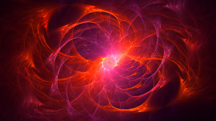 Obraz premium 3D rendering abstract colorful fractal light background