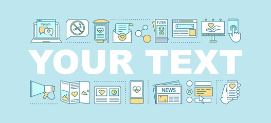 Healthy lifestyle promotion word concepts banner