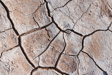 Cracked soil texture in Atacama