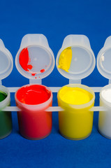 a set of gouache cups