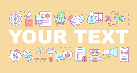 Marketing word concepts banner