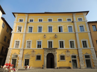 Fototapeta na wymiar Town Hall of Umbertide, Umbria, Italy.