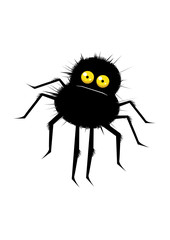 Funny cartoon spider vector illustration