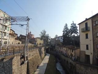 Street of Umbertide near the railway.