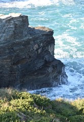 Plage des Cath&eacute;drales pr&egrave;s de Ribadeo en Galice, Espagne