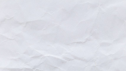 Crumpled white recycled paper background for business communication and education concept design.