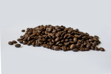 coffee beans isolated on white background