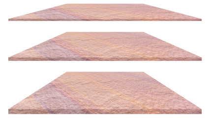 Stone plate isolated on white background for interior exterior decoration and industrial construction design.