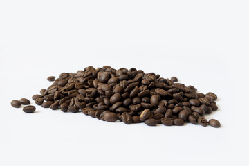 coffee beans isolated on white background