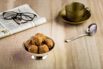 Flax seeds pinni - a punjabi dessert