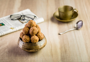 Flax seeds pinni - a punjabi dessert
