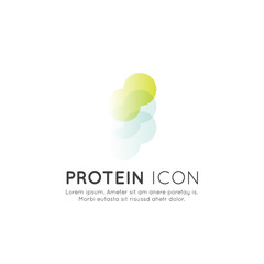 Vector Icon Illustration Logo of food supplements, ingredients and vitaments and elements for bio package labels, natural healthu products design for healthy eating and dieting lifestyle