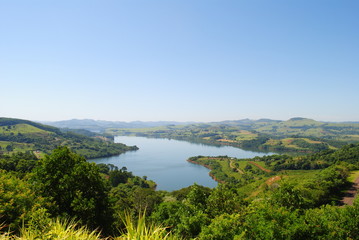Fototapeta na wymiar Lagoa vista do alto