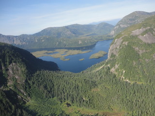Ariel View of Misty Fjords in Ketchikan Alaska Tongass National Forest