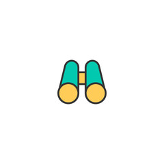 Binoculars icon design. Essential icon vector design