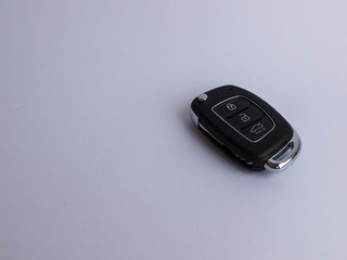 Car key chain isolated on white background