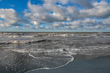 Wavy Baltic sea.