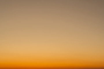 Sky gradient from blue to orange sunset