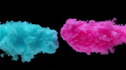 Super slowmotion shot of color inks in water. Shot with high speed camera at 4K.