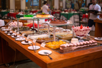 buffet at restaurant