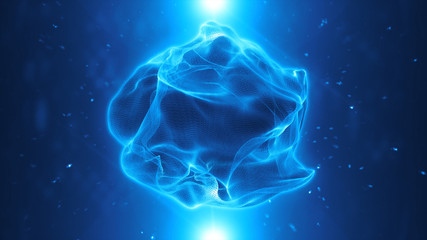 Abstract Particles Background/ Illustration of an abstract background with beautiful glowing particles