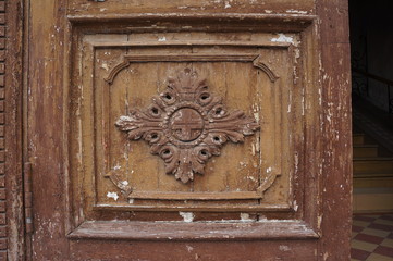 ancient wooden door