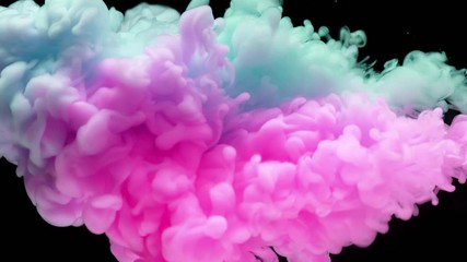 Super slowmotion shot of color inks in water. Shot with high speed camera at 4K.