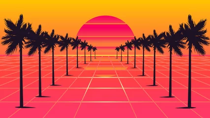 Palmen im Stil der 1980er Jahre © Karolina Villa