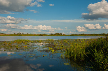 lake and blue sky