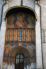 Obraz premium Dormition church facade of Moscow Kremlin