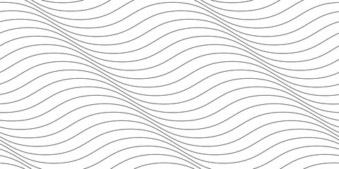 Seamless wavy background. Illusion of motion. Liquid shaped lines pattern.