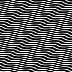 Seamless wavy pattern. Optical illusion of movement. Smooth lines background.