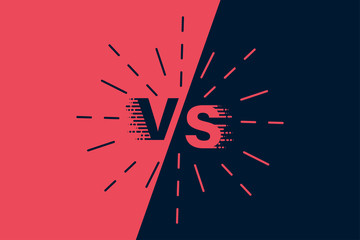 Versus style illustration. VS symbol. Battle headline template. Flat modern design. vector illustration