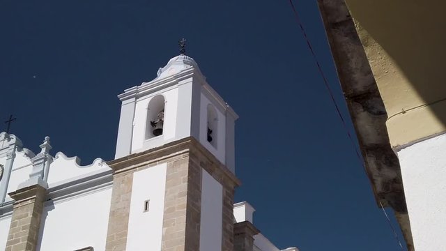 Santo Antao Church in the Giraldo Square, Evora, Portugal.