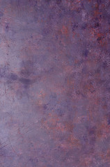 Violet rusty metal background.