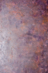 Violet rusty metal background.