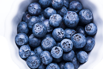 top view of fresh blueberry