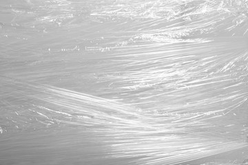 Obraz premium Wrapping plastic transparent background clear material industry