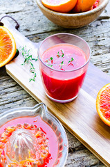 Sicilian blood oranges juice
