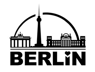 Berlin skyline illustration