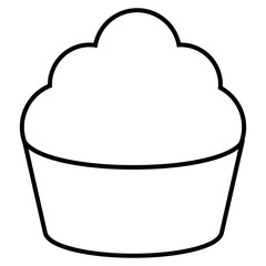 sweet cupcake bakery icon