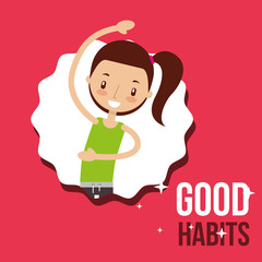 cute girl activity lifestyle good habits